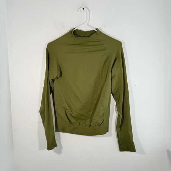 Halfdays Johnson Olive Green Long Sleeve Ski Snow Baselayer XL - Picture 2 of 12